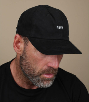 casquette noir Obey Jumble Bar III black